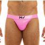 Modus Vivendi Viral Vinyl Jockstrap in Neon Pink.