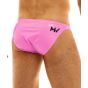 Modus Vivendi Viral Vinyl Low Cut Brief in Neon Pink 