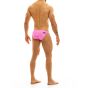 Modus Vivendi Viral Vinyl Low Cut Brief in Neon Pink 