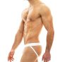 Modus Vivendi White Leatherlook Jockstrap