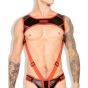 Outtox Harness Top with Cockring and Red Accents