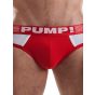 Pump Ribbed Brief in Red