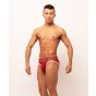 Sukrew Classic Brief in Burgundy/Cream