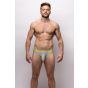 Sukrew Classic Brief in Grey with Neon Highlights