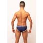 Sukrew Classic Brief in Navy/Cream