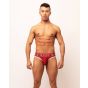 Sukrew Classic Brief in Burgundy/Cream