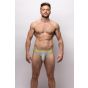 Sukrew Klassiker Brief in Grau mit Neon Highlights