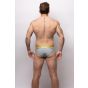 Sukrew Klassiker Brief in Grau mit Neon Highlights