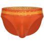 Sukrew Klassiker Brief in Jaffa Orange mit Highlights