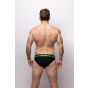 Sukrew Klassiker Brief in Schwarz mit Highlights