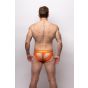 Sukrew V-String in Jaffa Orange mit Neon-Highlights