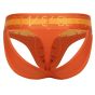 Sukrew V-String in Jaffa Orange mit Neon-Highlights