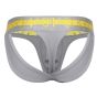 Sukrew V-Thong in Grey with Neon Highlights