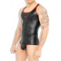 Outtox Tank-Top in Black with Red Accents