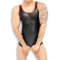 Outtox Tank-Top in Black with Red Accents