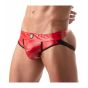 TOF Vinyl Jock Brief in Rot