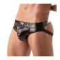 TOF Vinyl Jock Brief in Schwarz