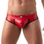 TOF Vinyl Jock Brief in Red