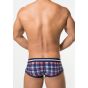 Toot Plaid Super Nano Boxershort in Blau