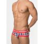 Toot Plaid Super Nano Boxershort in Red